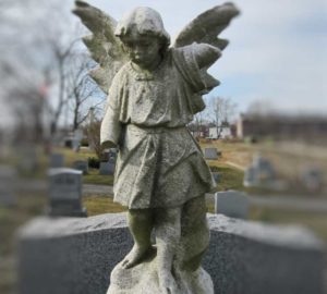 Cemetery-statue-of-angel-girl-Canarsie-Cemetery-Brooklyn